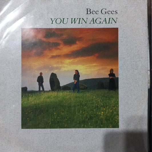 Bee Gees You Win Again Simple 7" 2da. Mano VG+