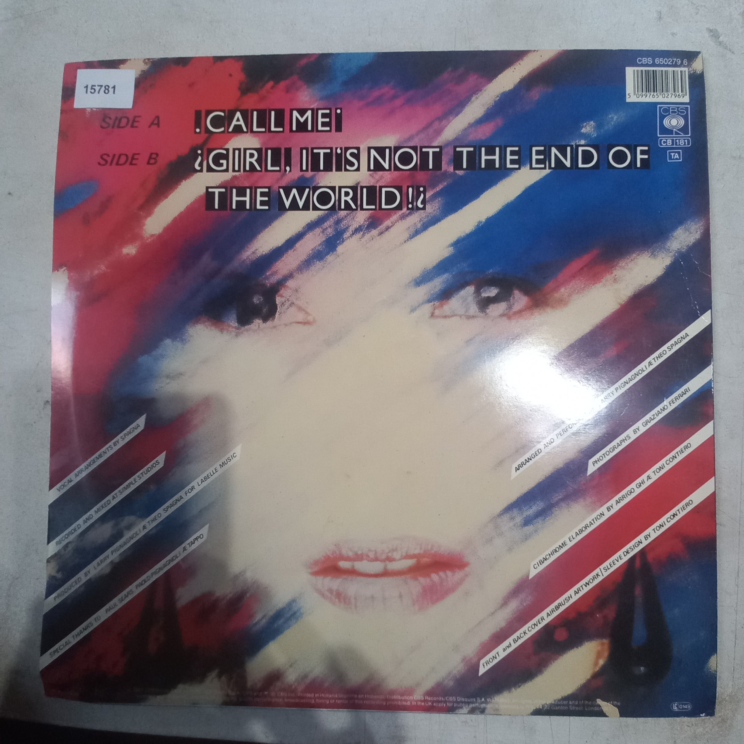 Spagna Call Me Maxi De Epoca VG+
