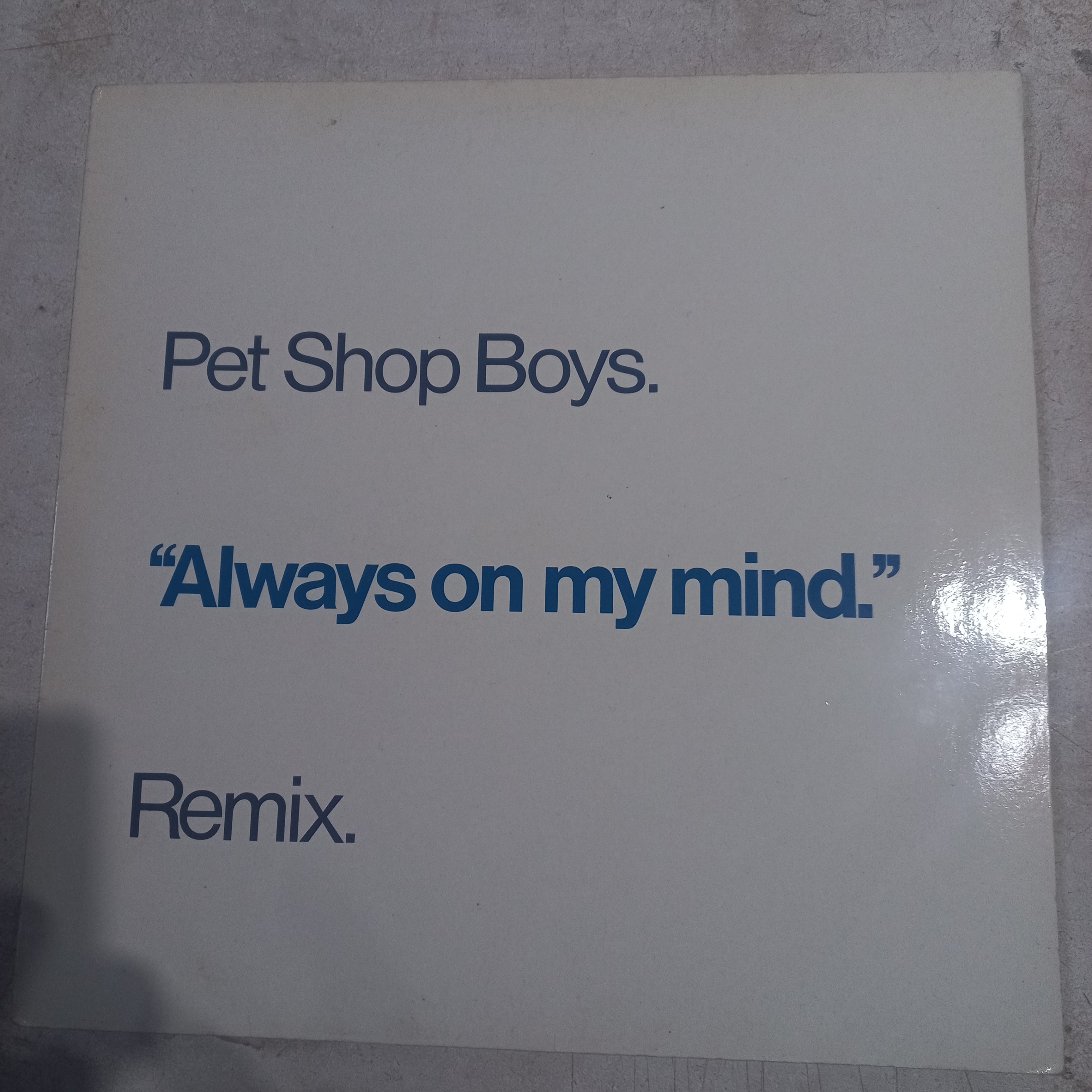 Pet Shop Boys Always on my Mind Maxi de Epoca VG+