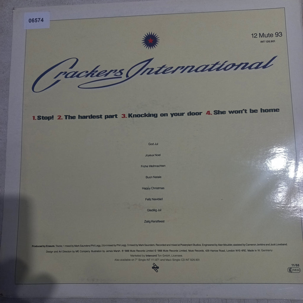 Erasure Crackers International Incluye Stop Maxi de Epoca VG +