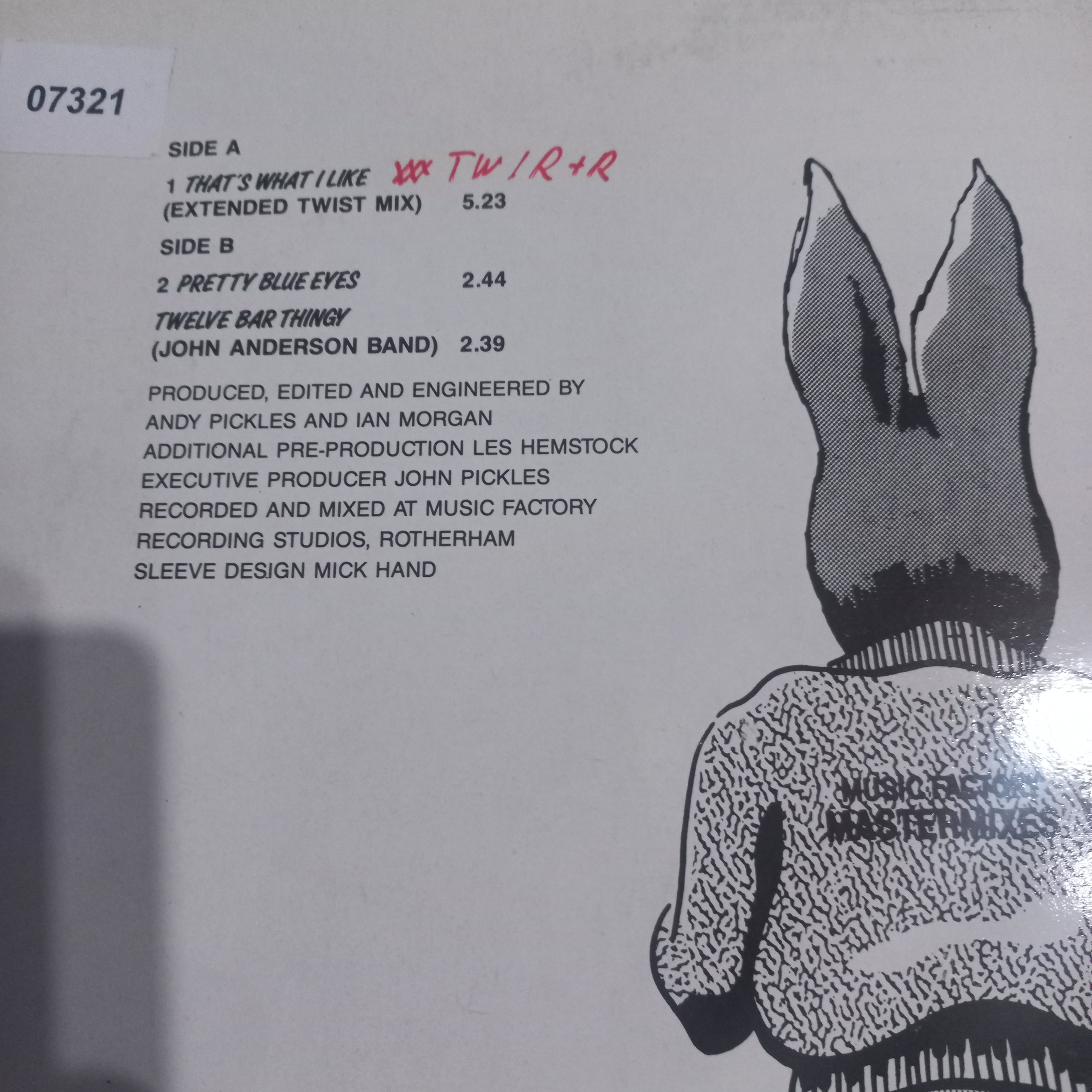 Jive Bunny Thats What I Like Maxi de Epoca VG +