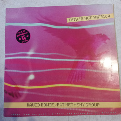 Pat Metheny Group David Bowie This is not America Maxi VG+