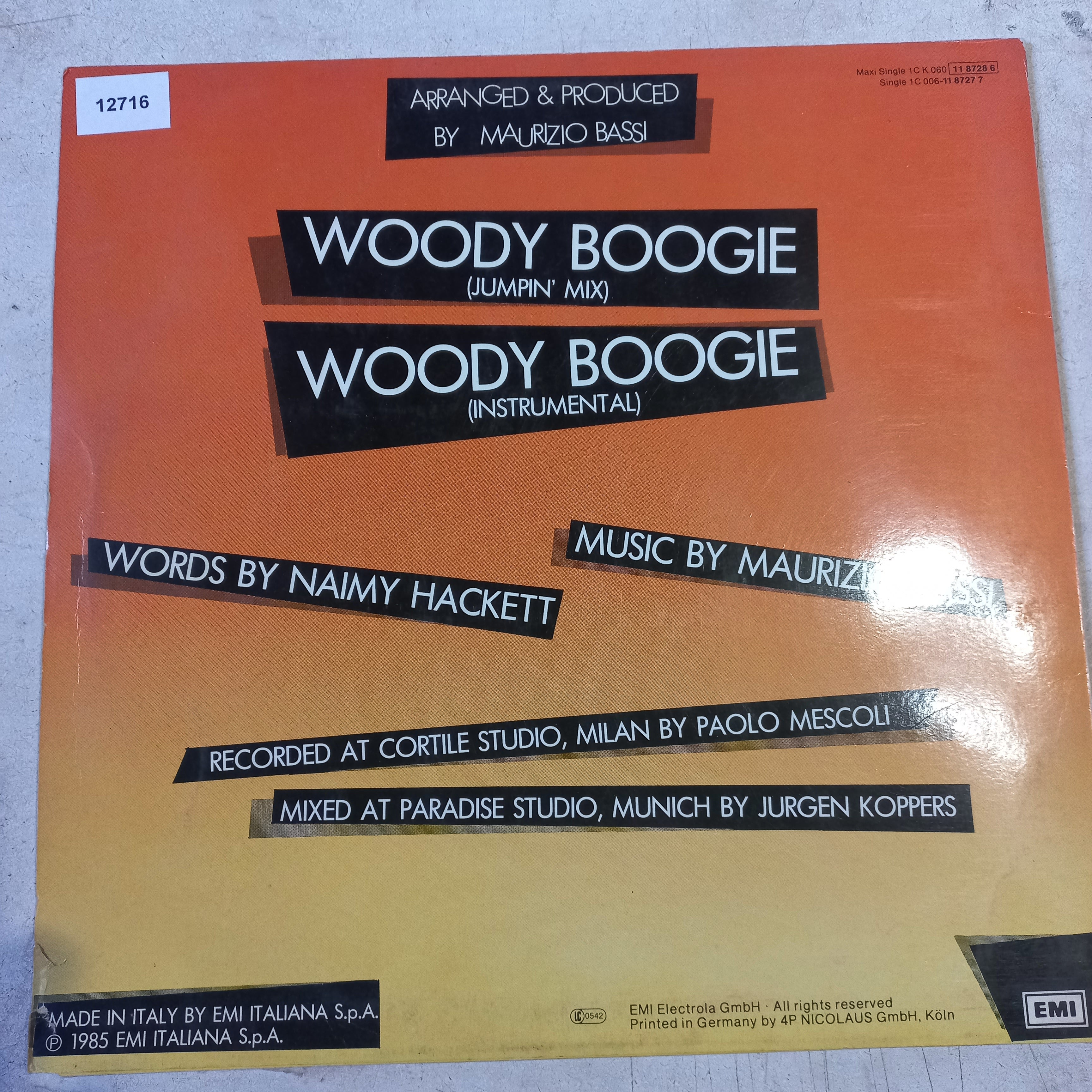 Baltimora Woody Boogie Maxi VG+