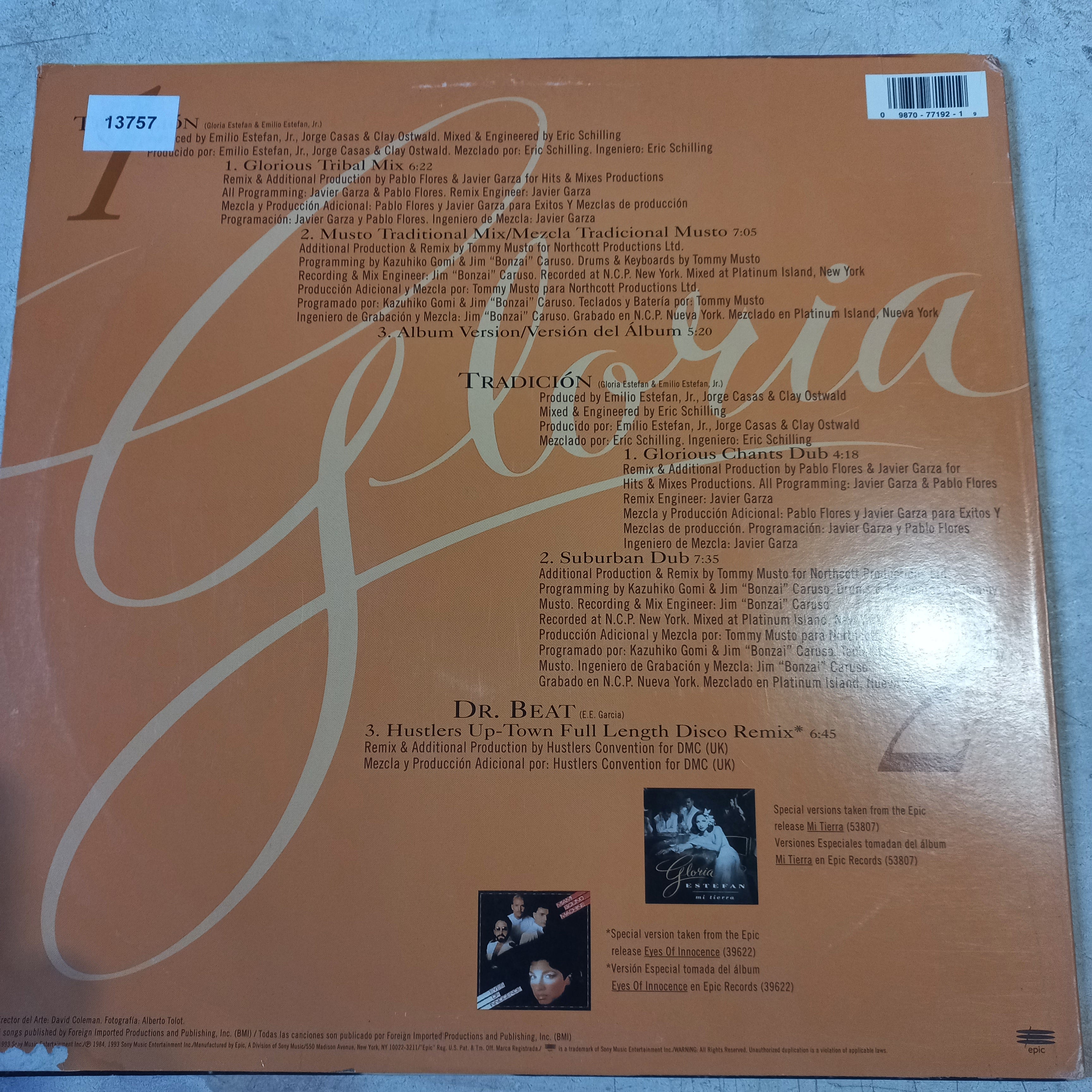 Gloria Estefan Tradicion Maxi VG+