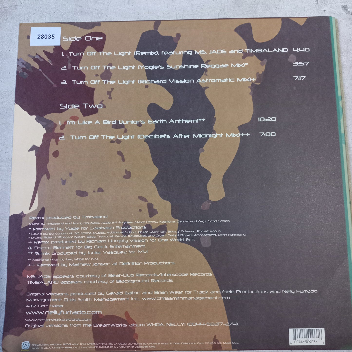 Nelly Furtado Turn Off the Light Maxi VG+