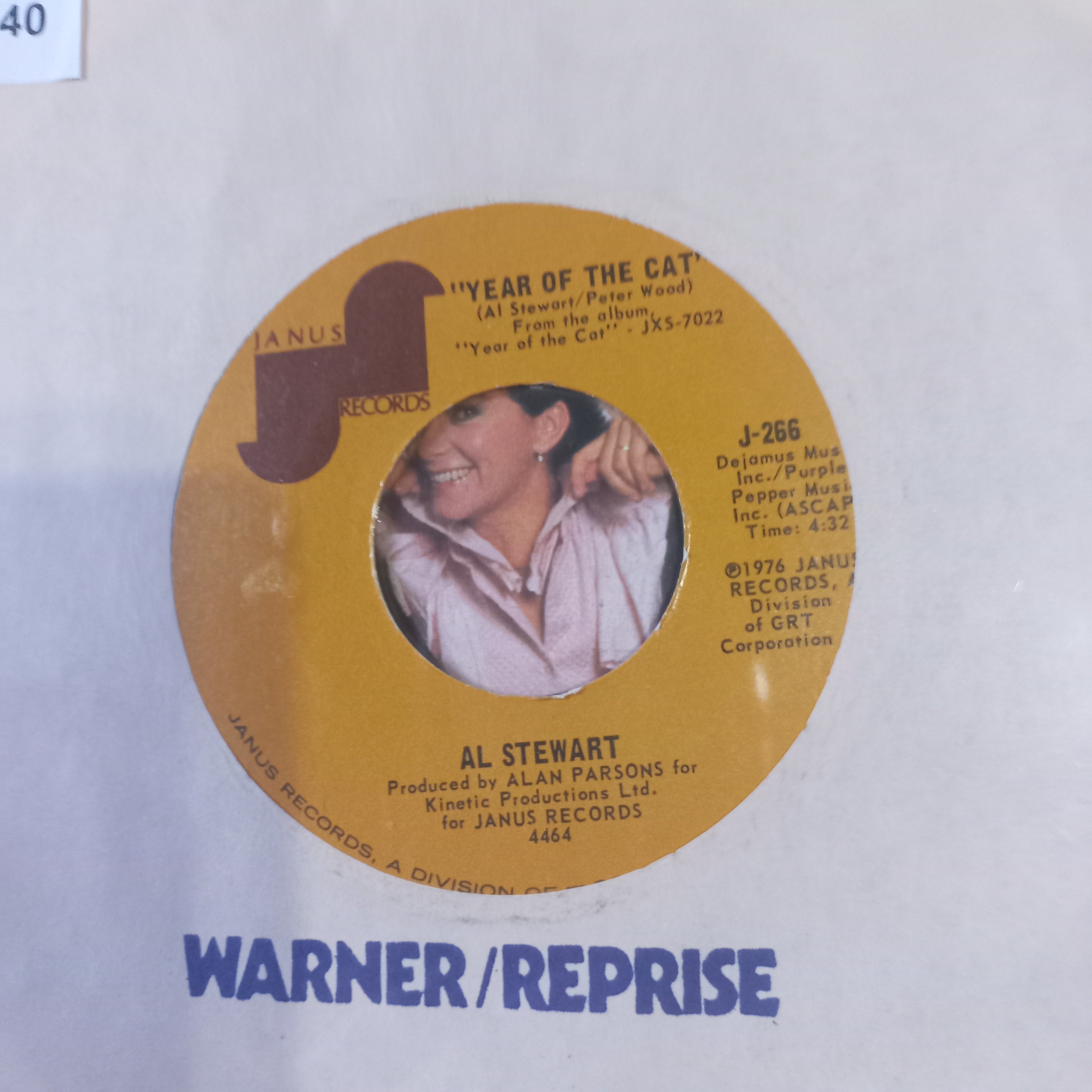 Al Stewart The Year Of The Cat Simple 7" Vg+ De Epoca