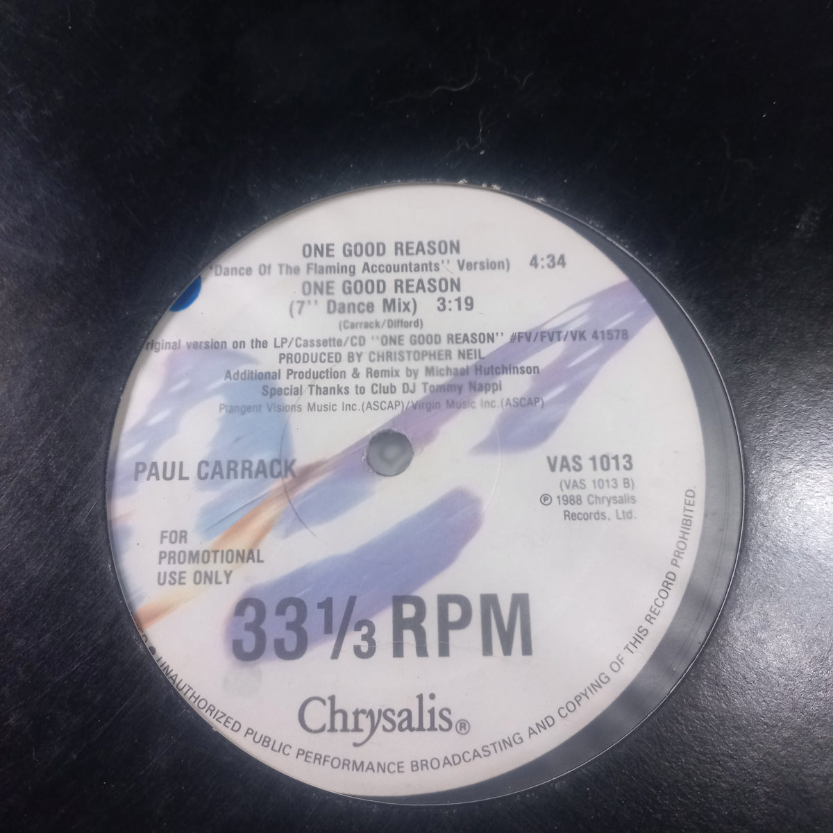 Paul Carrack One Good Reason Maxi VG+