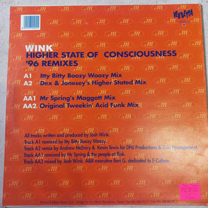 Wink Higher State of conscousness Maxi VG+De Epoca