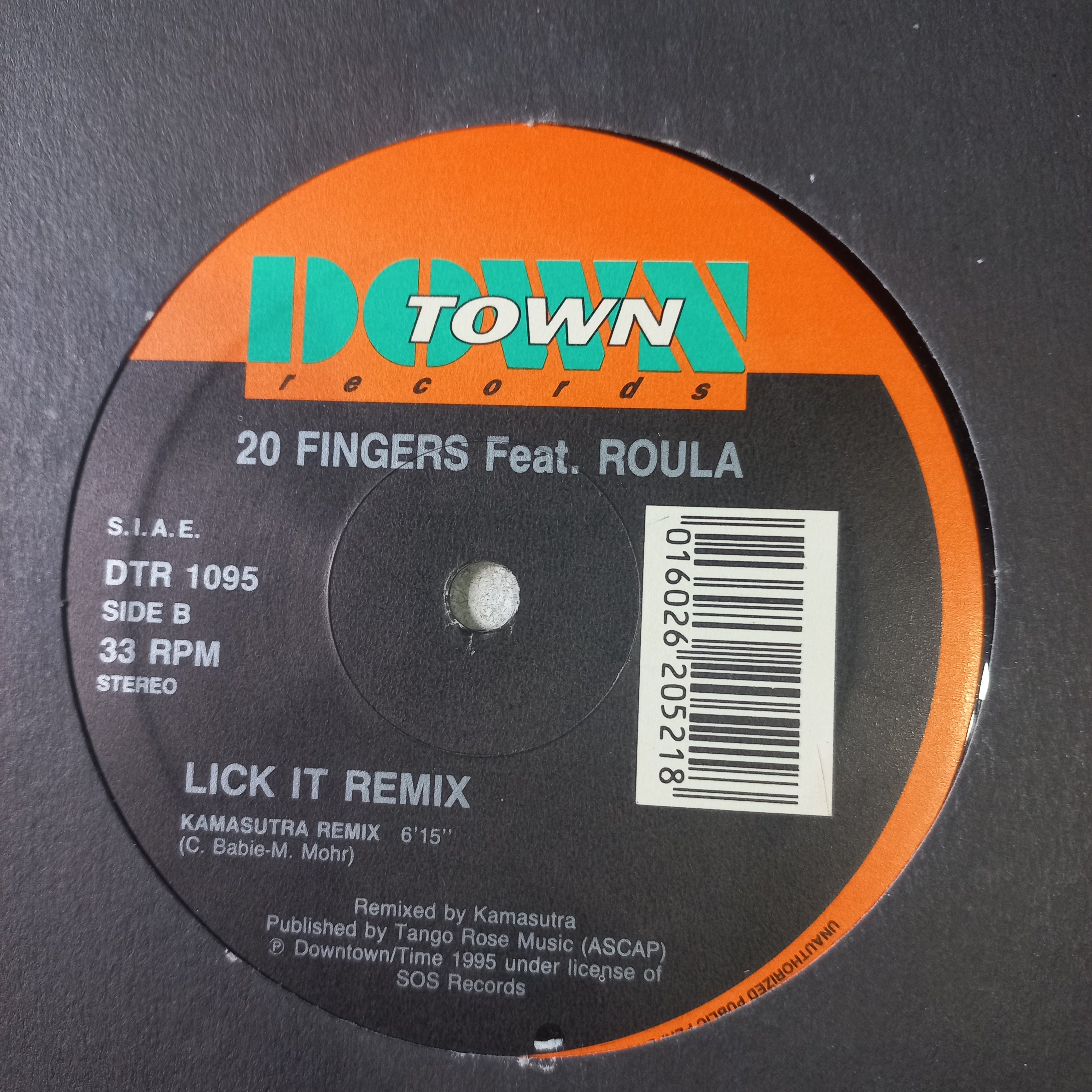 20 Fingers Feat Roula Lick it Maxi VG+ De Epoca