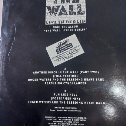 Roger Waters Another Brick in the Wall Maxi VG+ De Epoca
