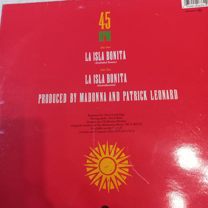 Madonna La Isla Bonita Maxi VG+ De Epoca