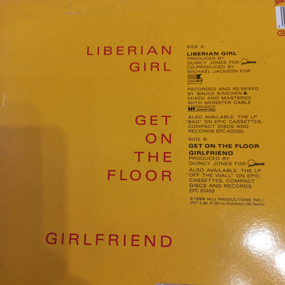 Michael Jackson Liberian Girl Maxi VG+ De Epoca