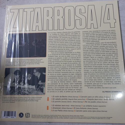 Alfredo Zitarrosa 4 Lp Mint