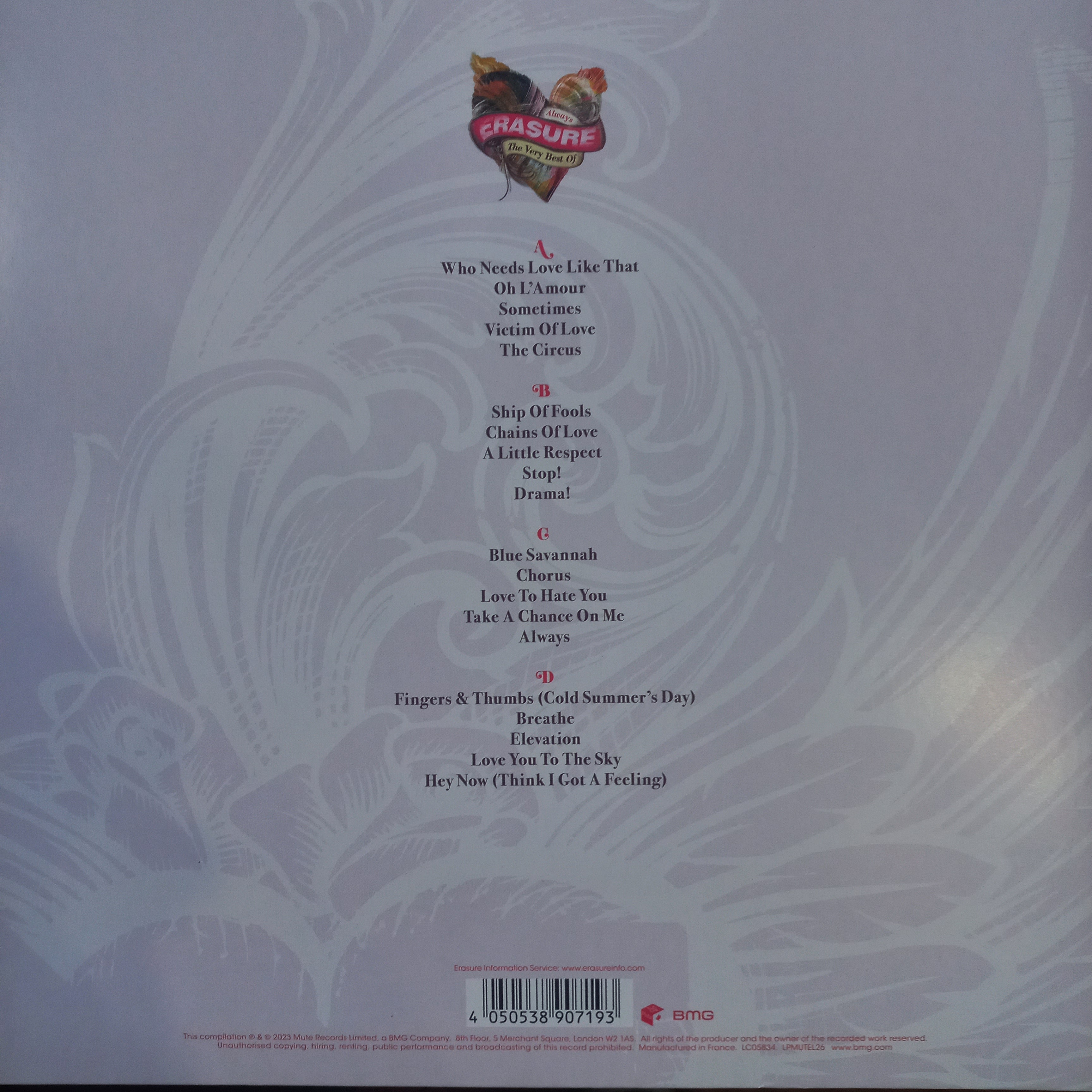 Erasure Allways Greatest Hits Lp Mint