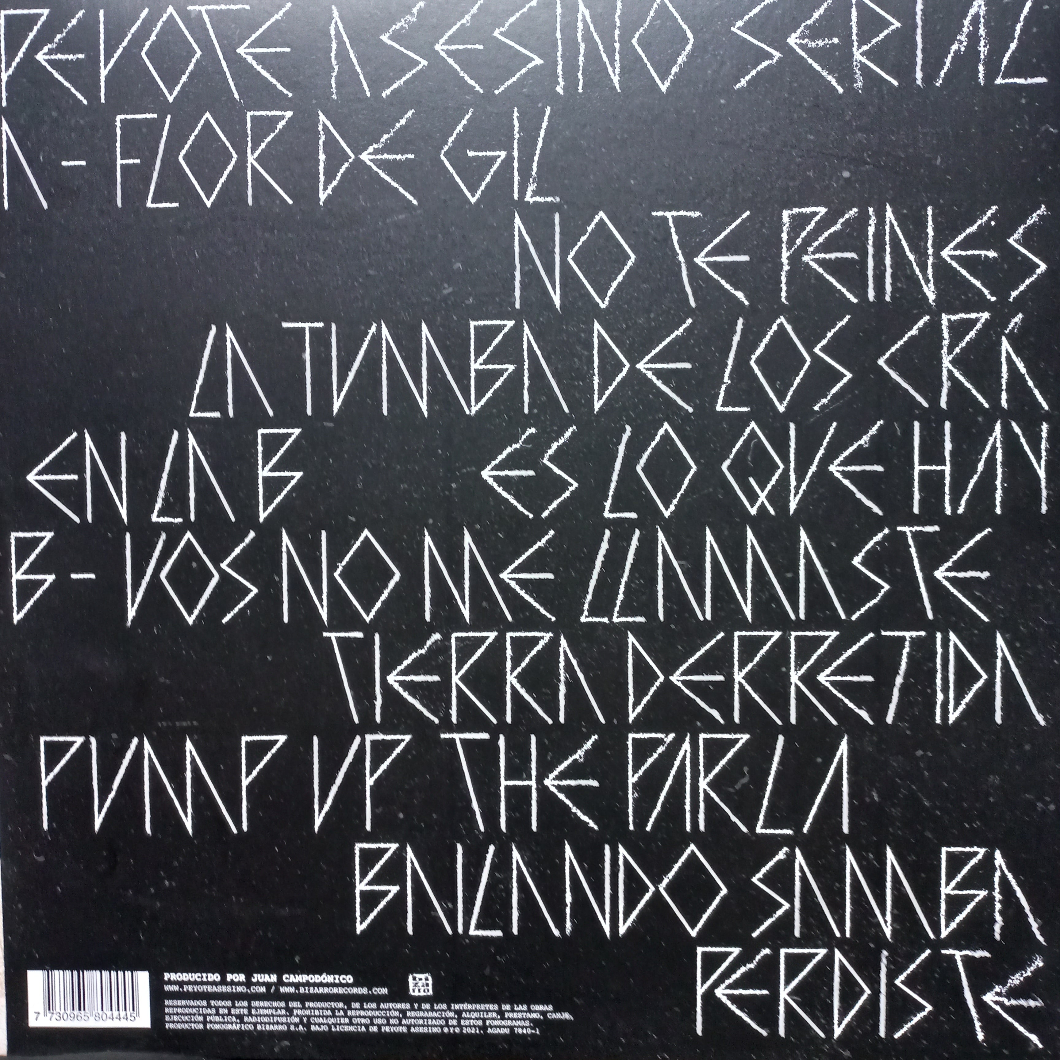 El Peyote Asesino Serial Lp Mint