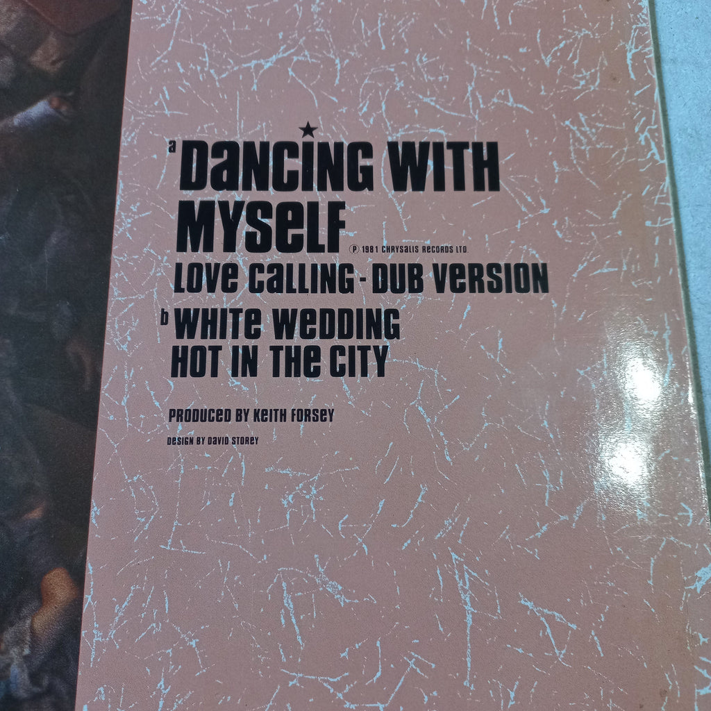 BILLY IDOL DANCING WITH MYSELF / HOT IN THE CITY / WHITE WEDDING MAXI 12" SECOND HAND VG+ O NM