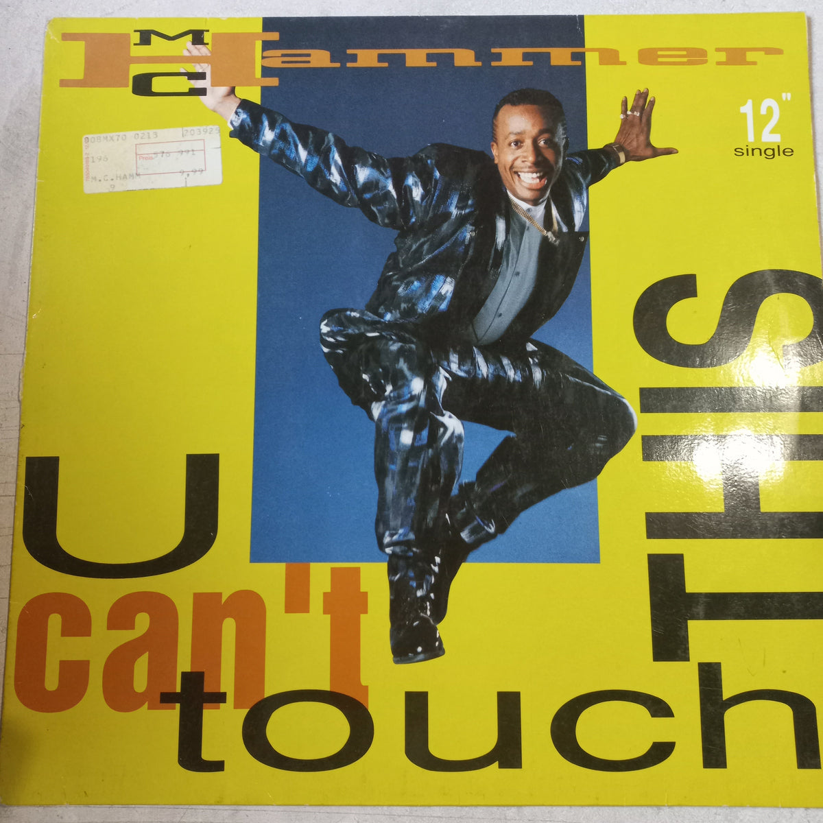 MC HAMMER YOU CANT TOUCH THIS MAXI 12" SECOND HAND VG+ O NM