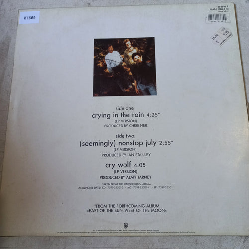 AHA CRYING IN THE RAIN MAXI 12" SECOND HAND VG+ O NM