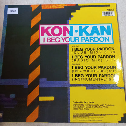 KON KAN I BEG YOUR PARDON MAXI 12" SECOND HAND VG+ O NM