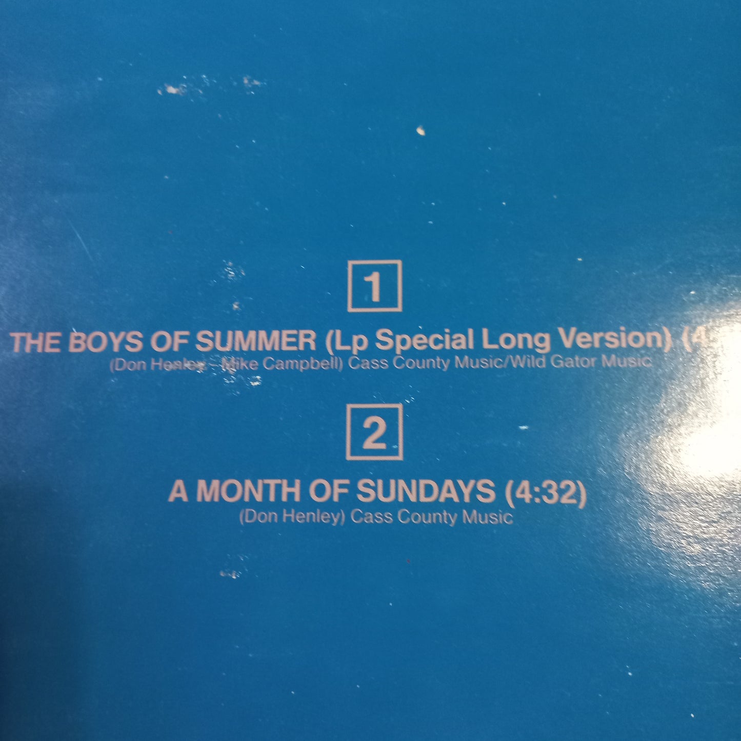 DON HENLEY THE BOYS OF THE SUMMER MAXI 12" SECOND HAND VG+ O NM