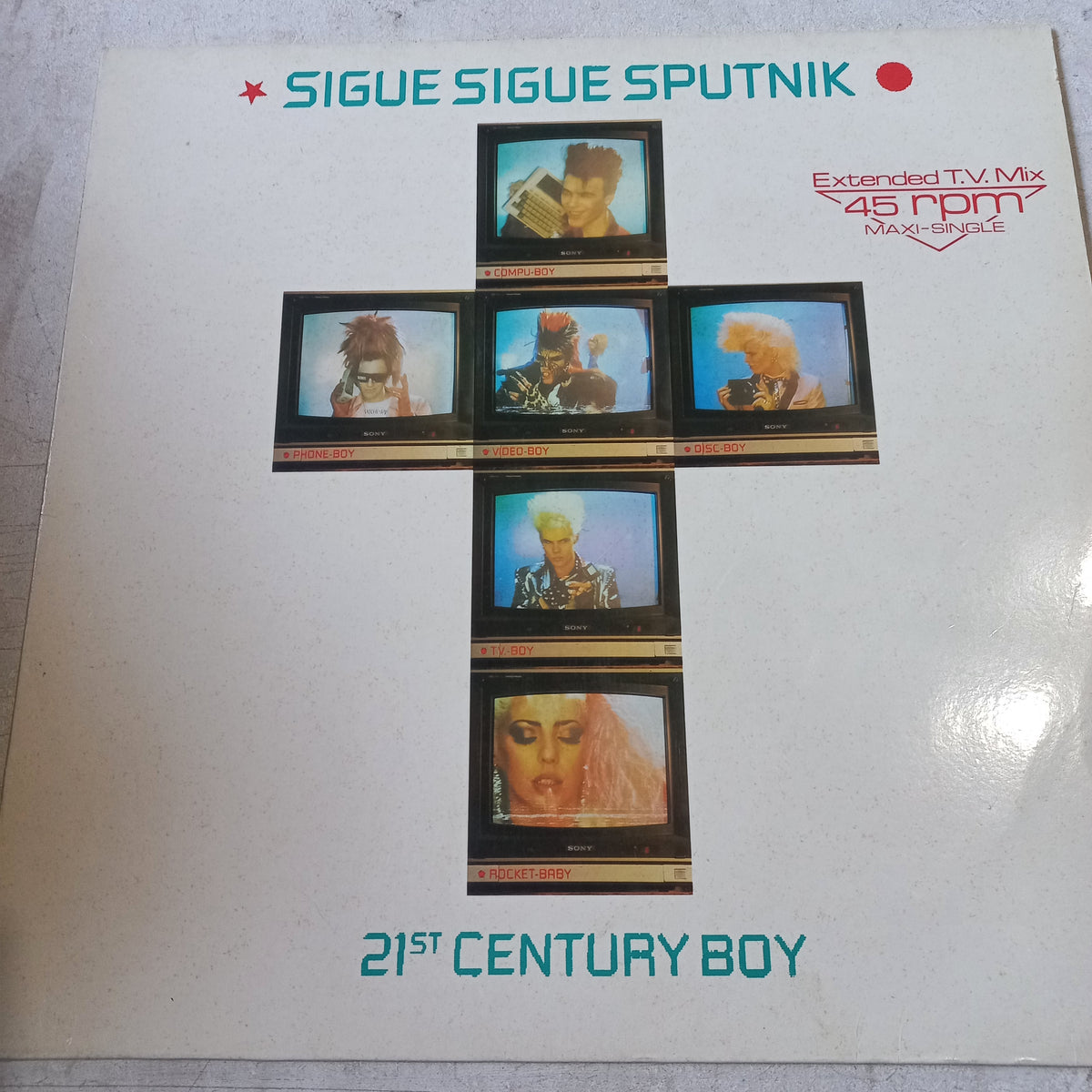 SIGUE SIGUE SPUTNIK 21ST CENTURY BOY MAXI 12" SECOND HAND VG+ O NM