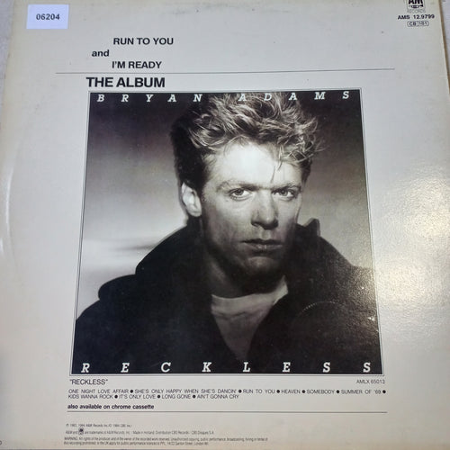 BRYAN ADAMS RUN TO YOU MAXI 12" SECOND HAND VG+ O NM