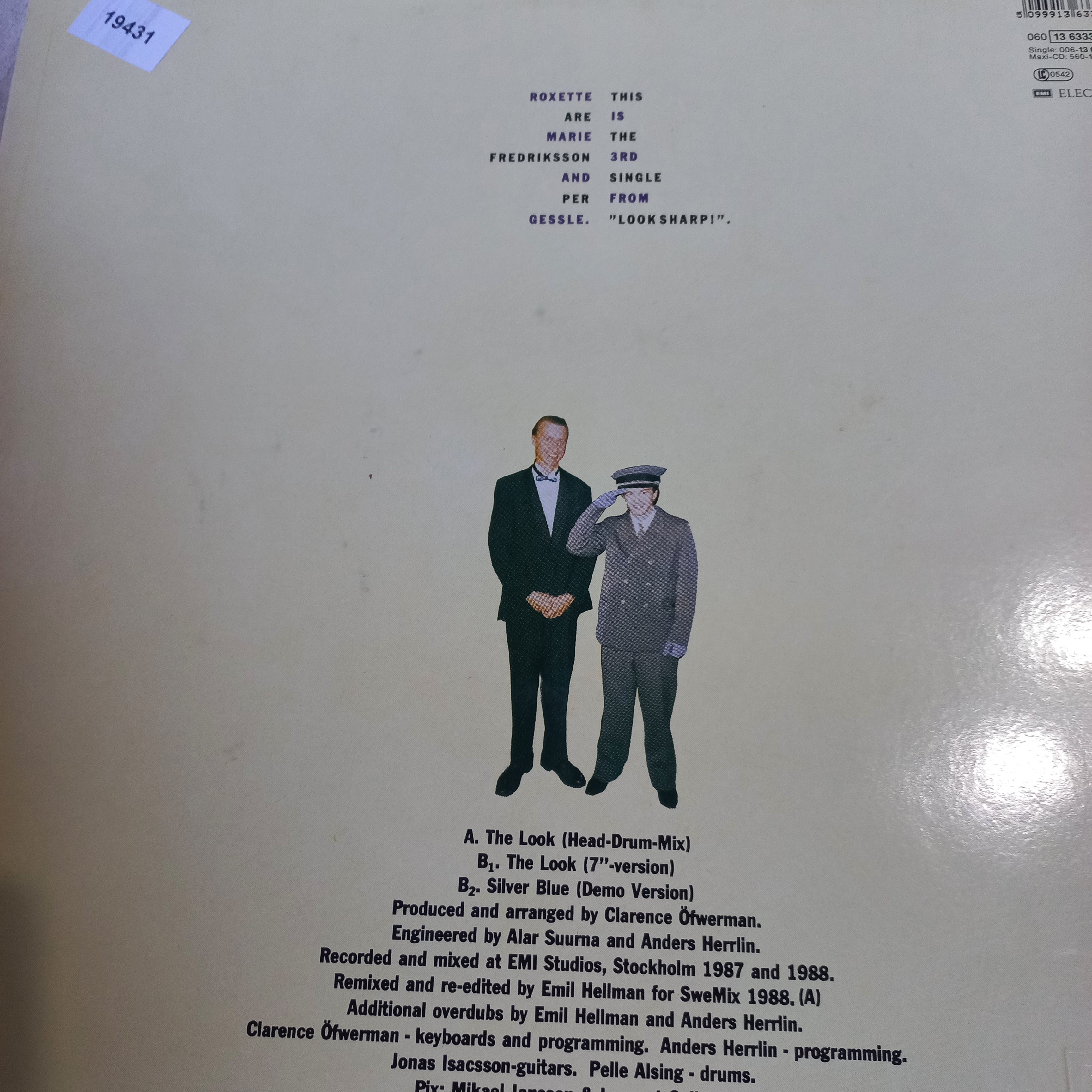 ROXETTE THE LOOK MAXI 12" SECOND HAND VG+ O NM