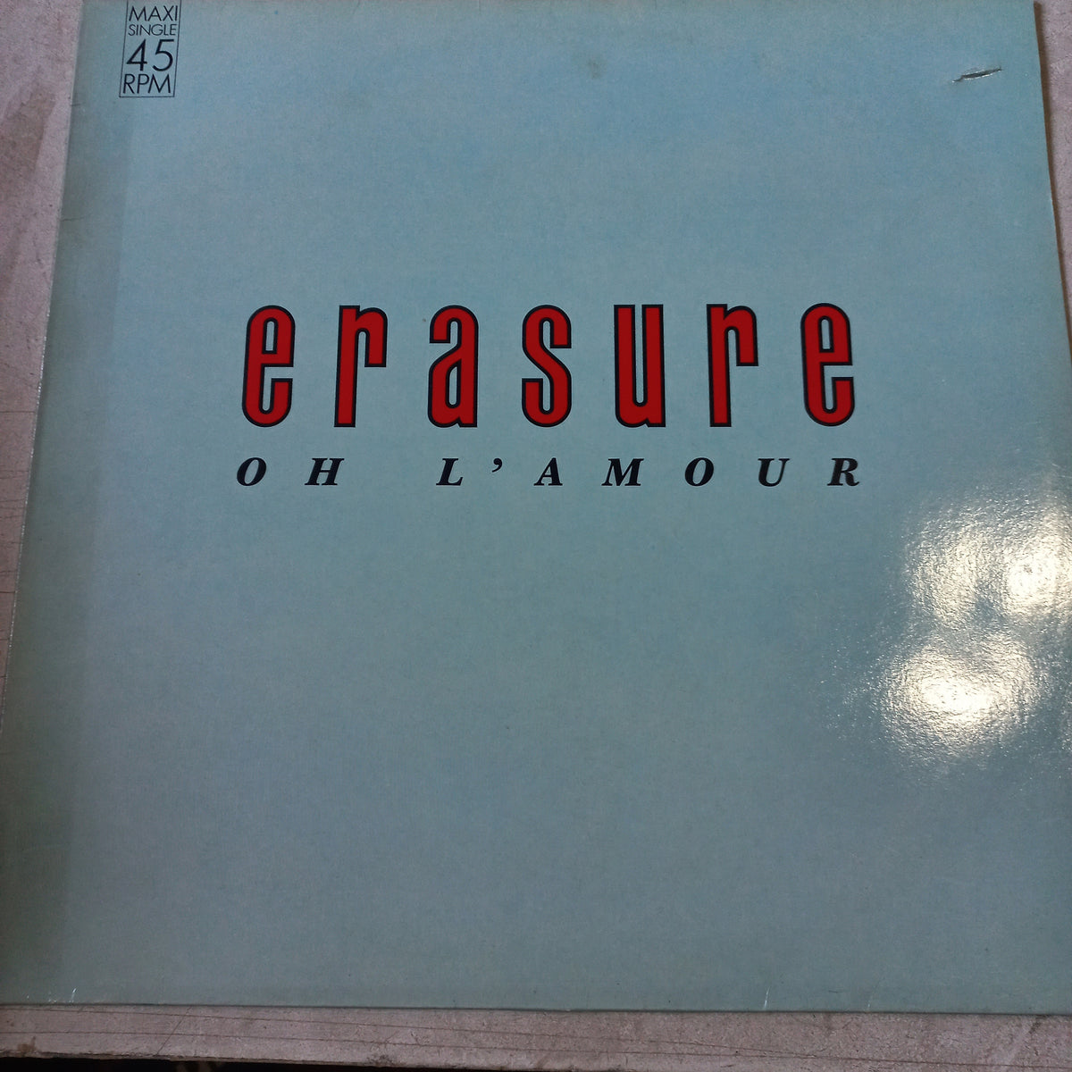 ERASURE OH L AMOUR MAXI 12" SECOND HAND VG+ O NM