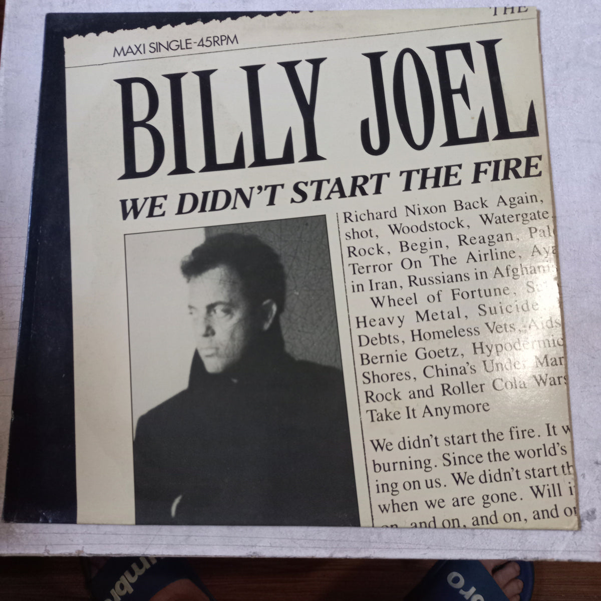 BILLY JOEL WE DIDNT START A FIRE / JUST THE WAY YOU ARE MAXI 12" SECOND HAND VG+ O NM