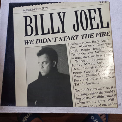 BILLY JOEL WE DIDNT START A FIRE / JUST THE WAY YOU ARE MAXI 12" SECOND HAND VG+ O NM