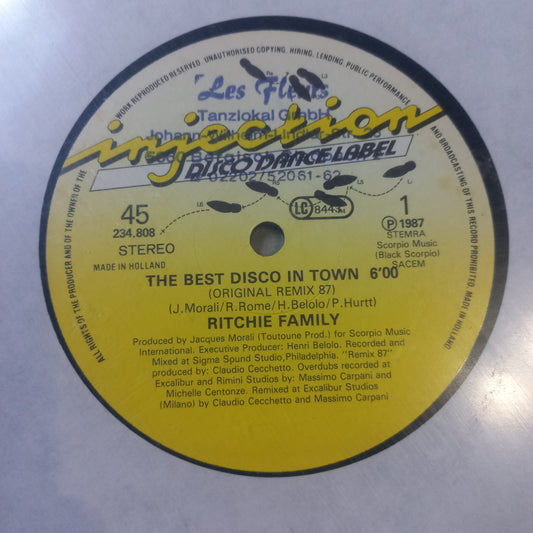 RITCHIE FAMILY THE BEST DISCO IN TOWN MAXI 12" SECOND HAND VG+ O NM