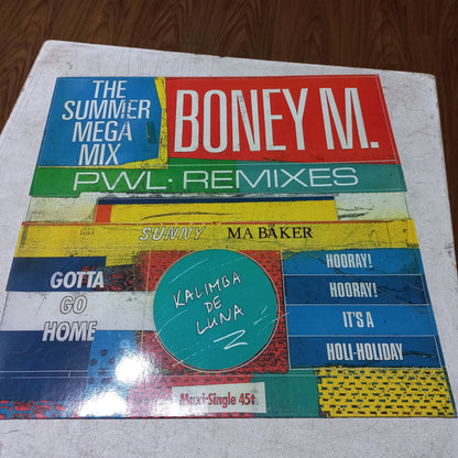 BONEY M THE SUMMER MEGAMIX MAXI 12" SECOND HAND VG+ O NM