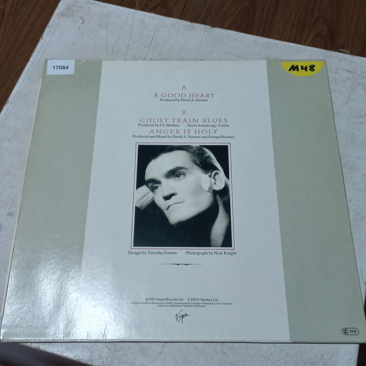 FEARGAL SHARKLEY A GOOD HEART MAXI 12" SECOND HAND VG+ O NM