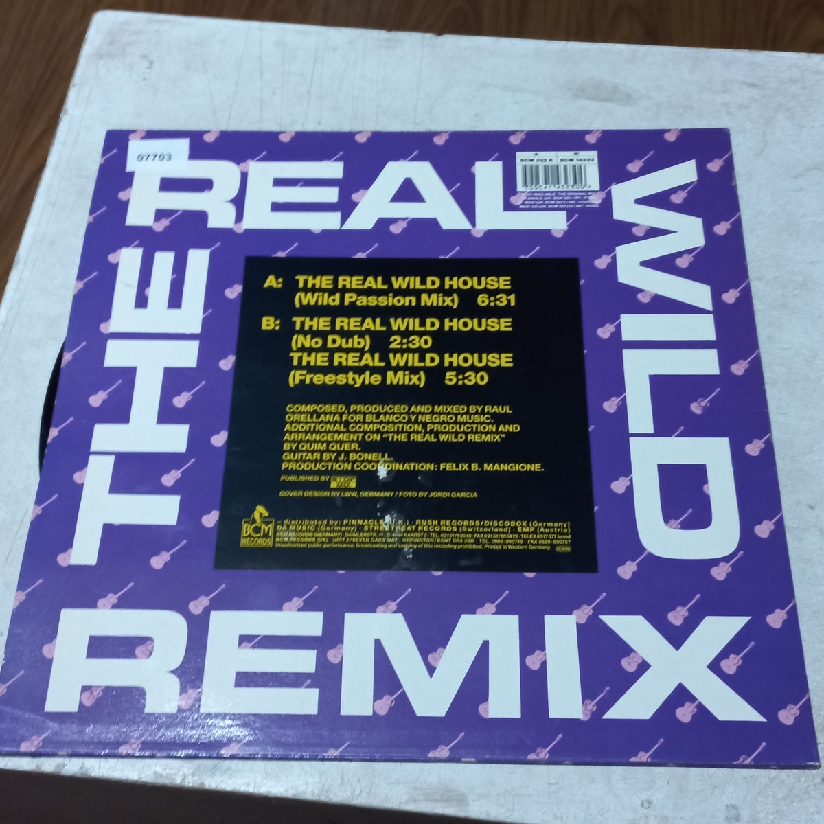 RAUL ORELLANA THE REAL WILD HOUSE REMIX MAXI 12" SECOND HAND VG+ O NM