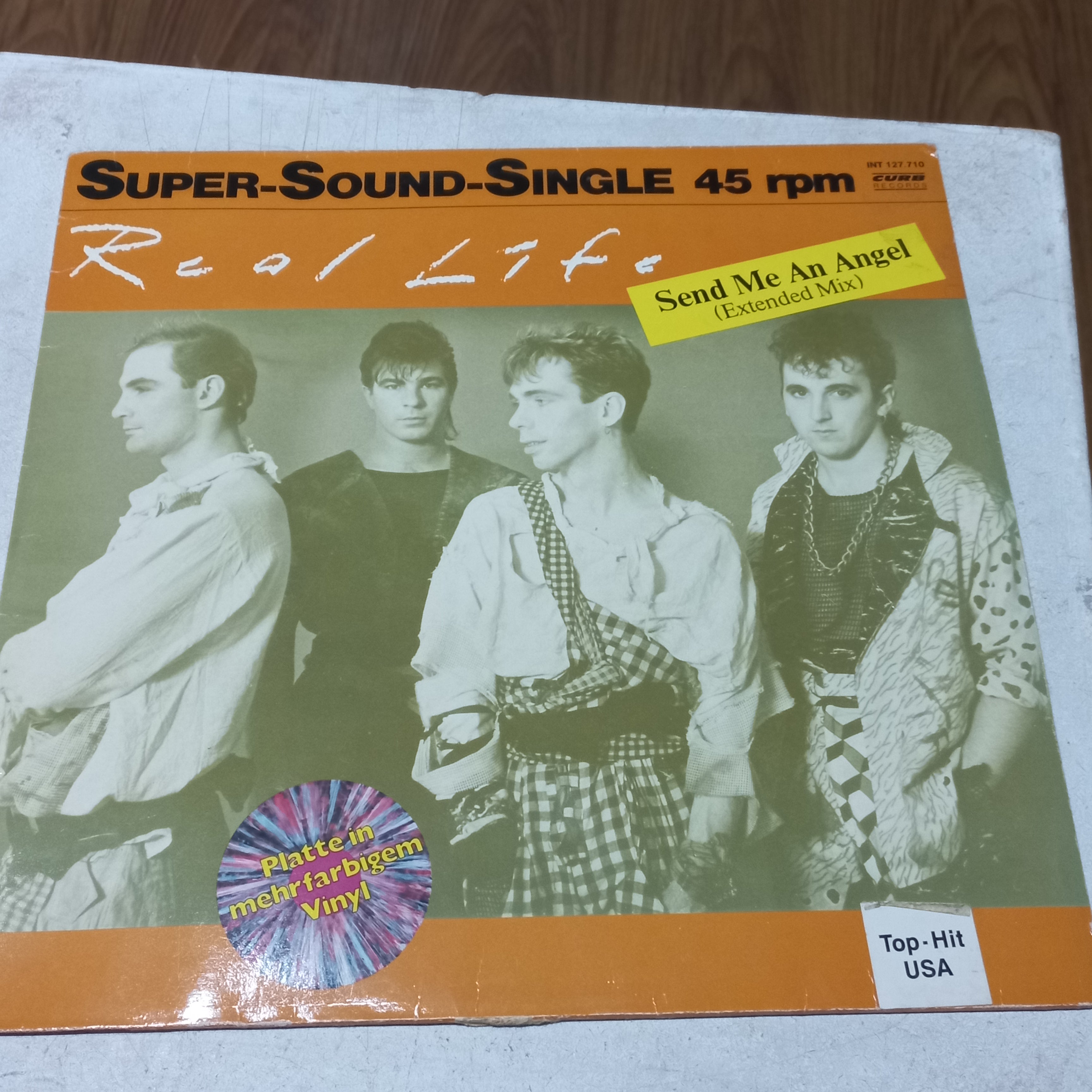 REAL LIFE SEND ME AN ANGEL MAXI 12" SECOND HAND VG+ O NM