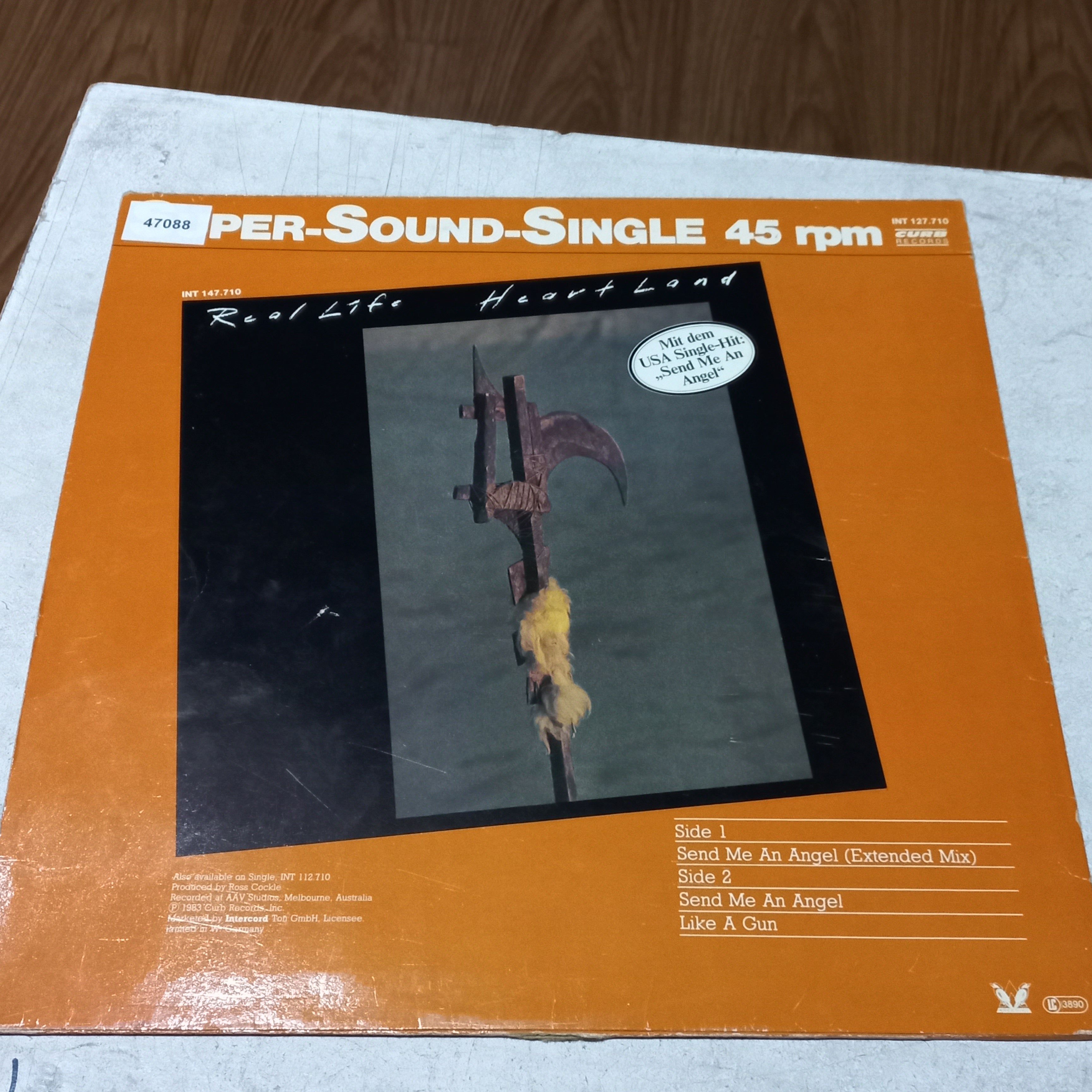 REAL LIFE SEND ME AN ANGEL MAXI 12" SECOND HAND VG+ O NM