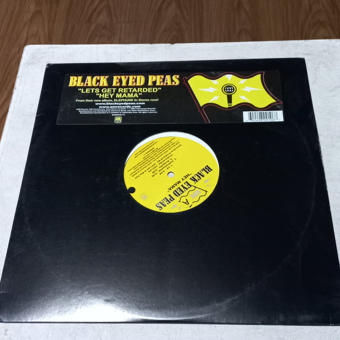 BLACK EYED PEAS LETS GET RETARDED MAXI 12" SECOND HAND VG+ O NM