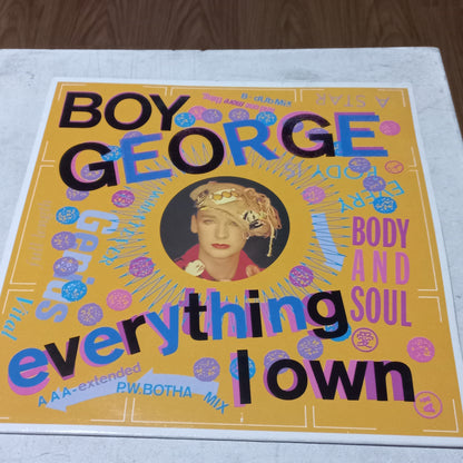 BOY GEORGE EVERYTHING I OWN MAXI 12" SECOND HAND VG+ O NM