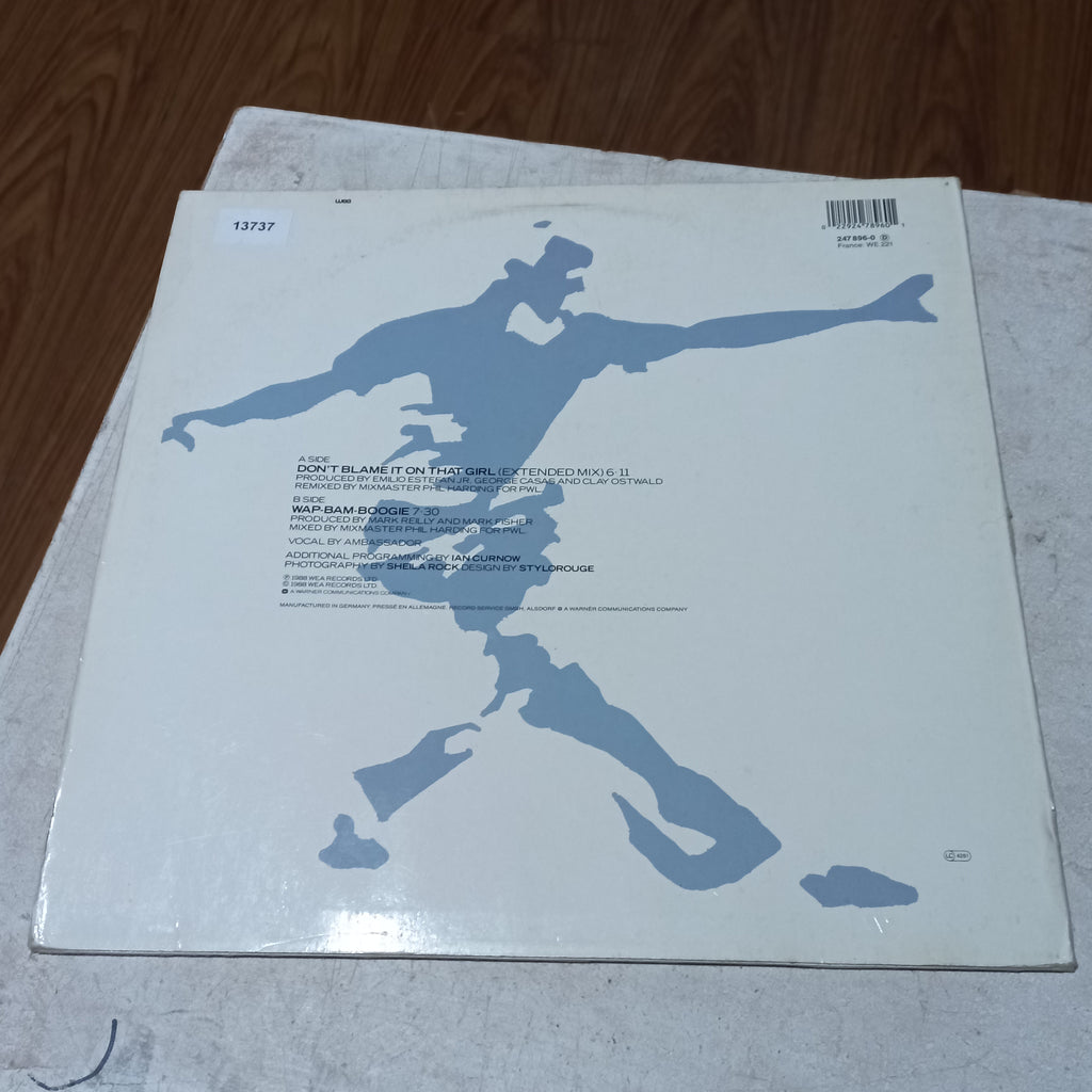 MATT BIANCO DONT BLAME IT ON THAT GIRL MAXI 12" SECOND HAND VG+ O NM