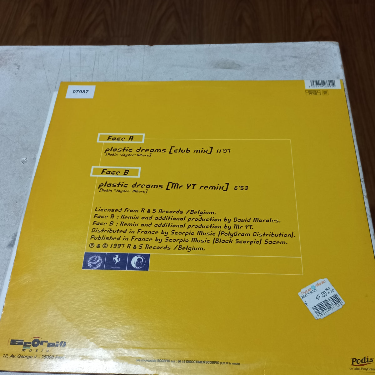 JAYDEE PLASTIC DREAMS MAXI 12" SECOND HAND VG+ O NM