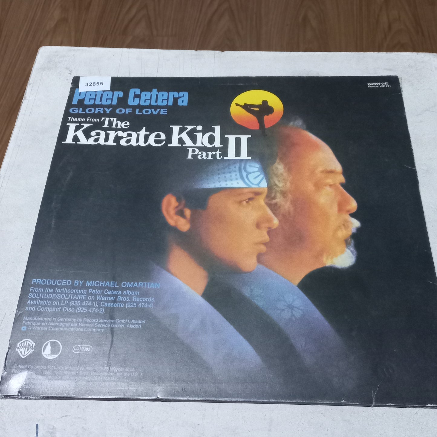 PETER CETERA THE GLORY OF LOVE MAXI 12" SECOND HAND VG+ O NM