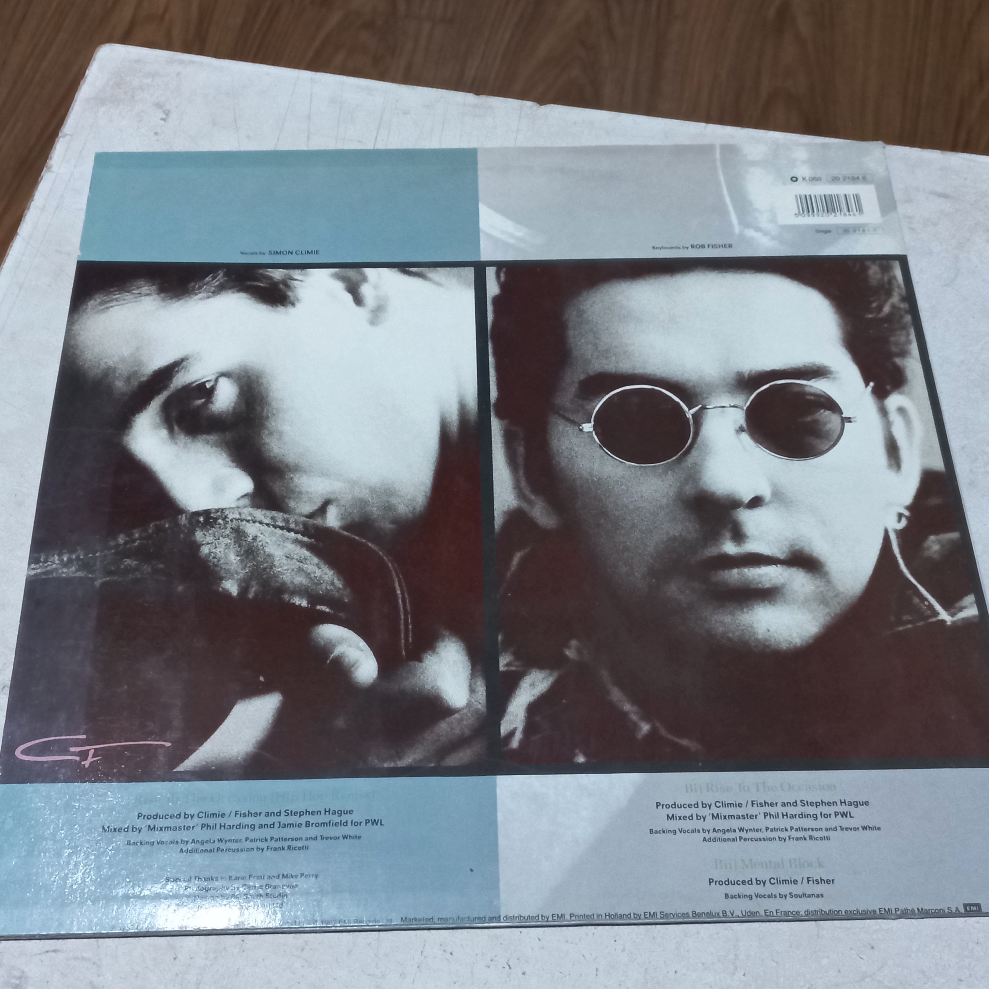 CLIMIE FISHER RISE TO THE OCCASION MAXI 12" SECOND HAND VG+ O NM