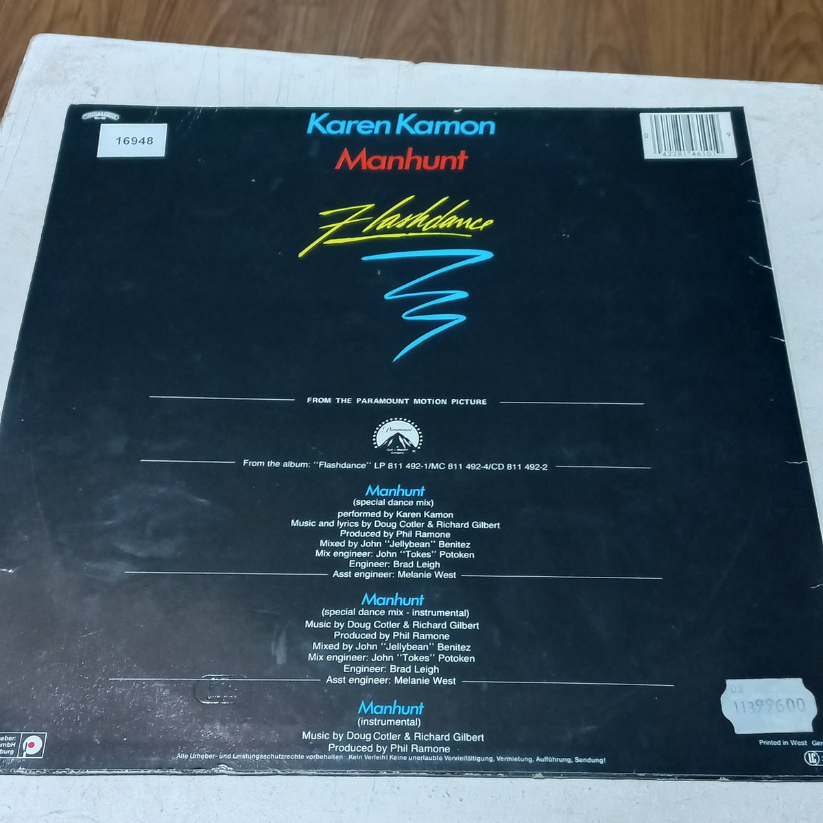 KAREN KAMON MANHUNT MAXI 12" SECOND HAND VG+ O NM