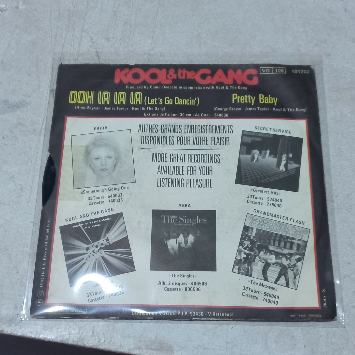 Kool and the Gang Oh La La La (7'') Simple VG+