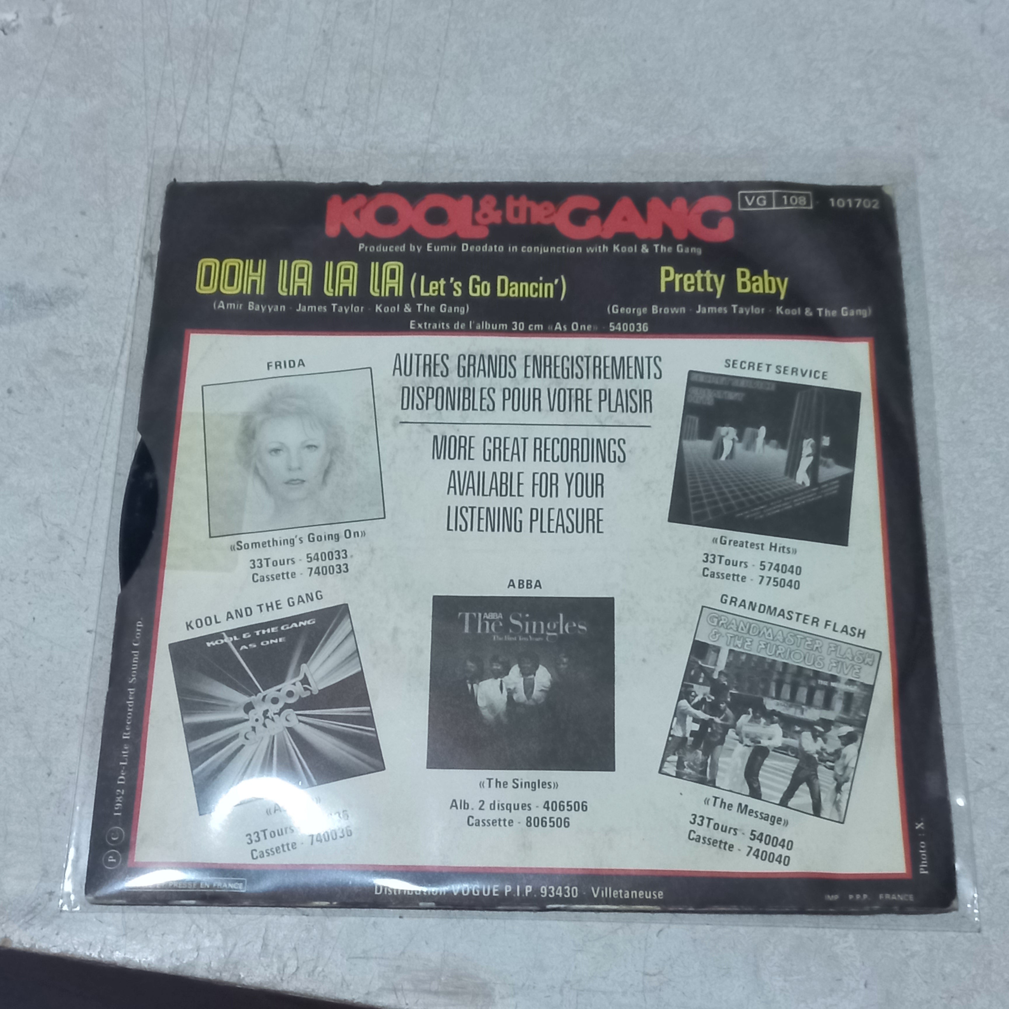 Kool and the Gang Oh La La La (7'') Simple VG+