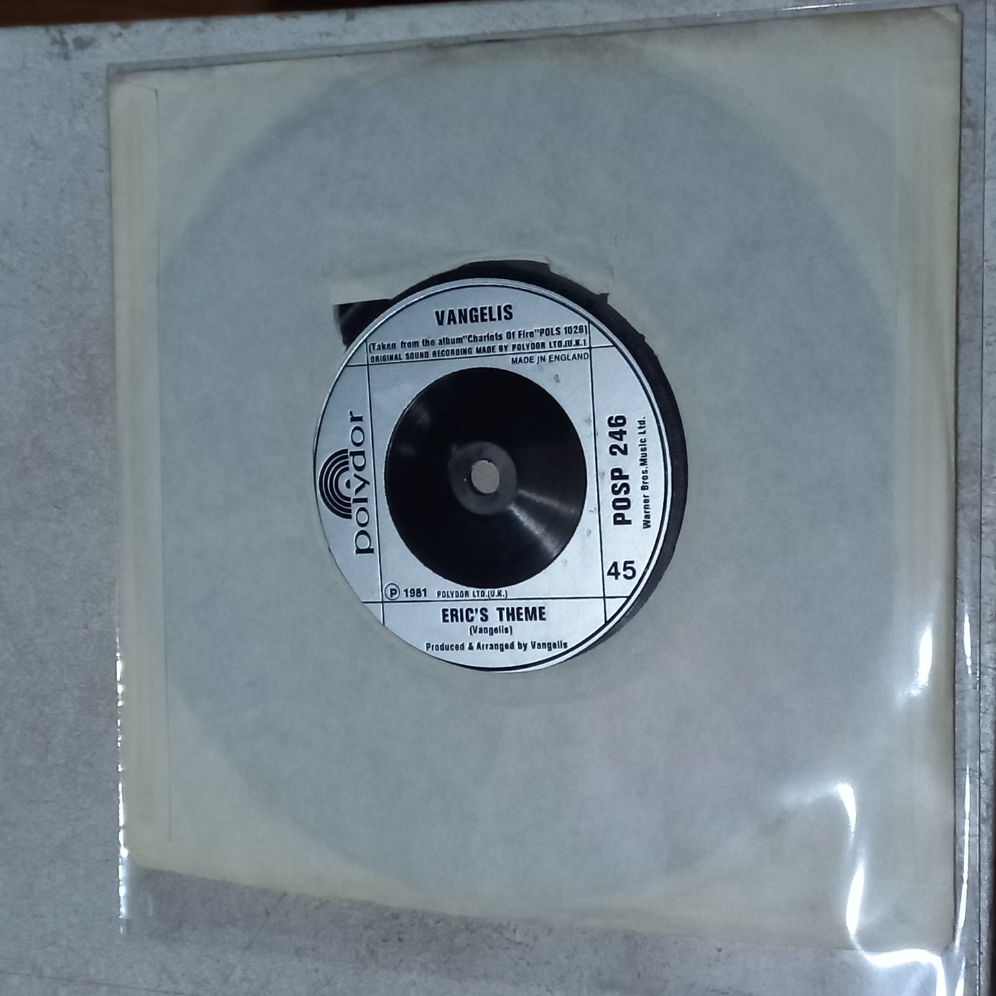 VANGELIS CHARIOTS OF FIRE Simple VG+