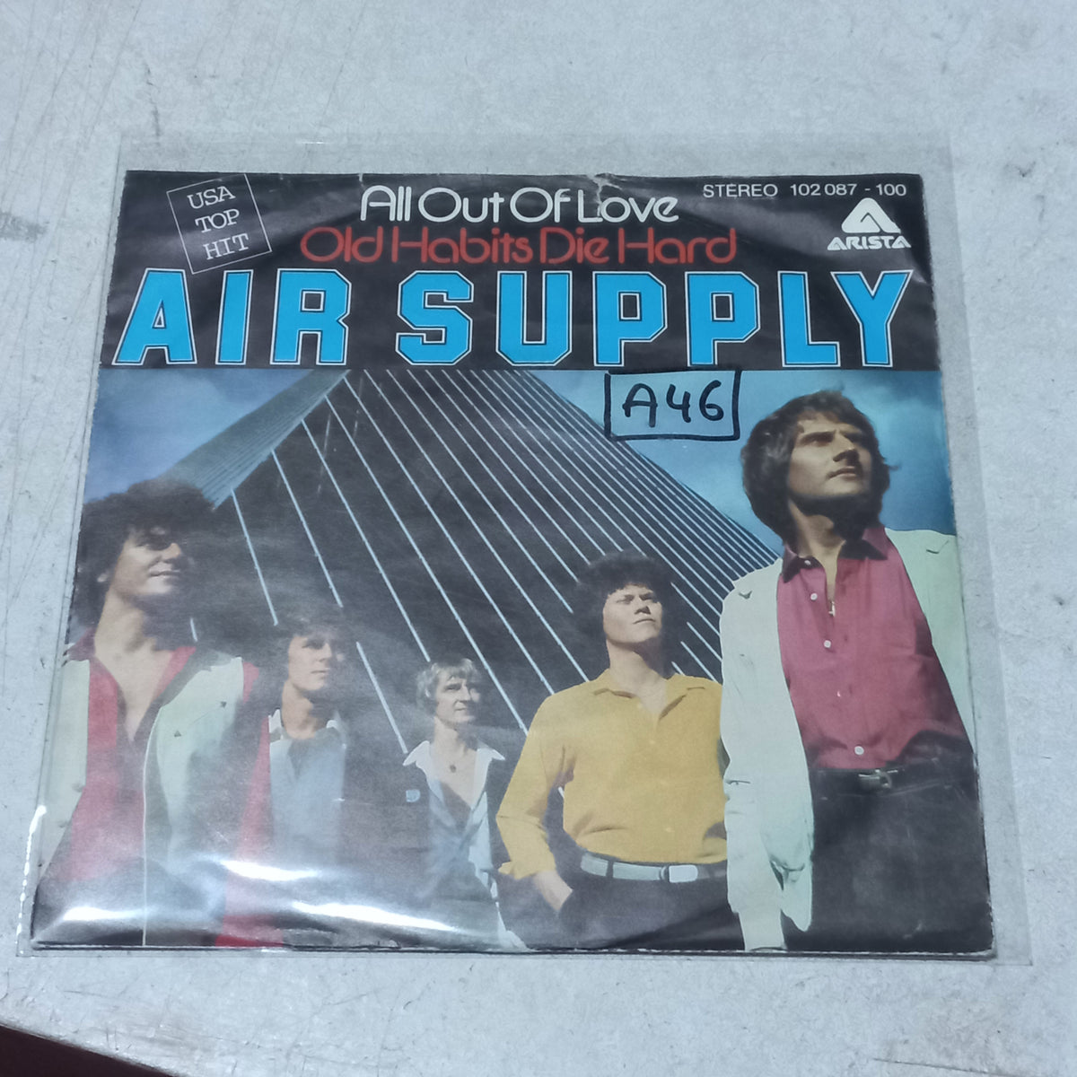 AIR SUPPLY ALL OUT OF LOVE Simple VG+