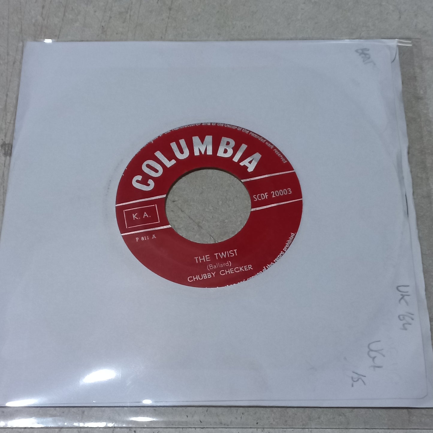 CHUBBY CHECKER THE TWIST Simple VG+