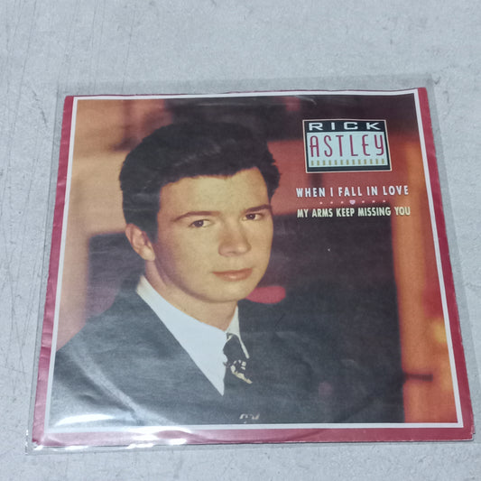 RICK ASTLEY WHEN I FALL IN LOVE / MI ARMS KEEP MISSING YOU Simple VG+