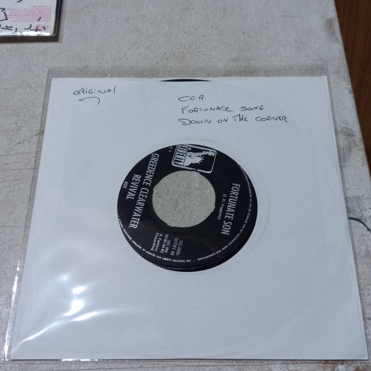 CREEDENCE FORTUNATE SON Simple VG+